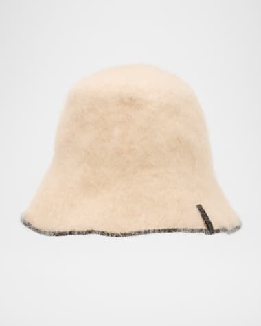Brunello Cucinelli Fuzzy Knit Bucket Hat