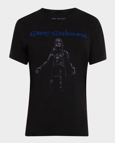 John Varvatos Men's Ozzy Raw-Edge T-Shirt