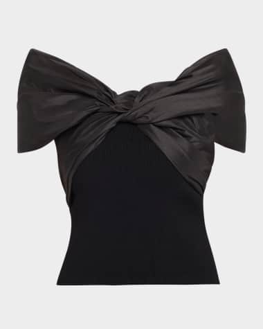 SIMKHAI Celiana Combo Off-The-Shoulder Top