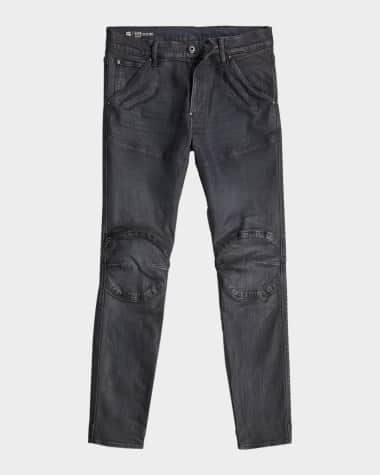 G-STAR RAW Men's 5620 3D Knee-Zip Skinny Jeans