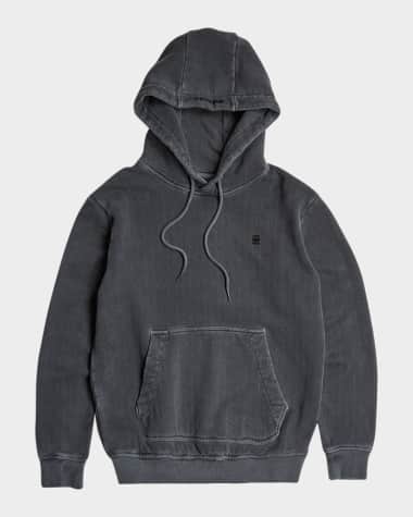 G-STAR RAW Men's Overdyed Herringbone Hoodie
