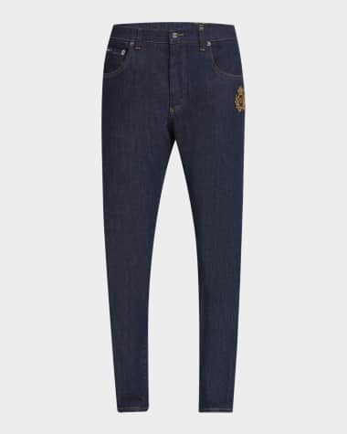 Dolce&Gabbana Men's Slim-Fit Emblem Jeans