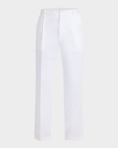 Dolce&Gabbana Men's Single-Pleat Stretch Cotton Pants