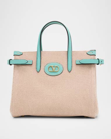 Valentino Garavani Antibes Canvas and Karung Shopping Tote Bag
