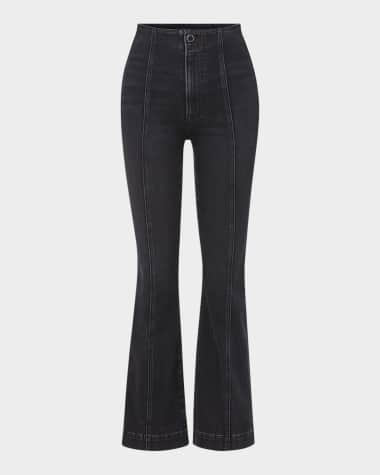 Veronica Beard Carson High-Rise Ankle Flare Jeans