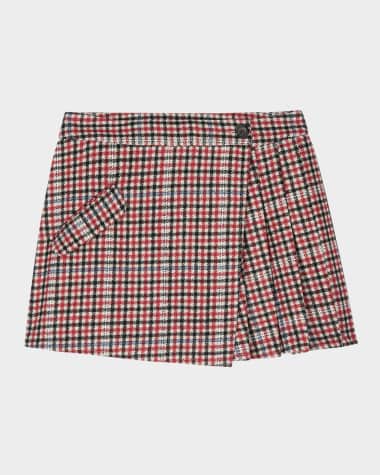 Rails Adriana Pleated Check Mini Skirt