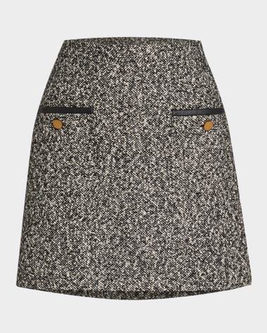 Max Mara Cosa Boucle Mini Skirt