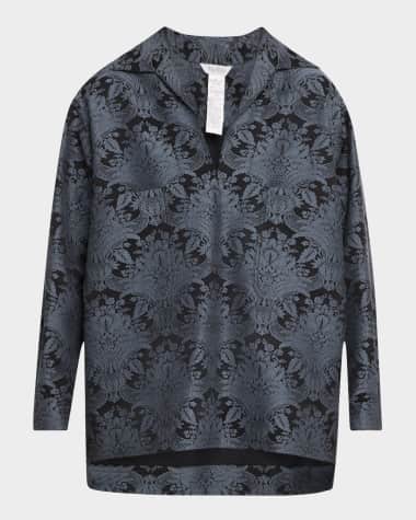 Max Mara Anemone Baroque Jacquard Shirt Jacket