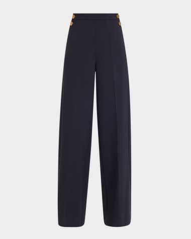 Max Mara Polonia Sailor Wide-Leg Pants