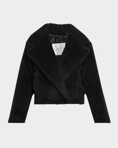 Max Mara Oggeri Short Alpaca Wool Teddy Coat
