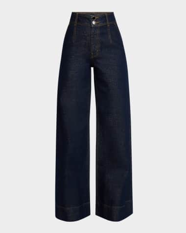 Derek Lam 10 Crosby Mille High Rise Wide-Leg Jeans