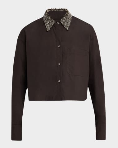 TWP Little Big Joe Shirt with Crystal Collar