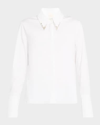 TWP Object of Affection Shirt with Crystal Trim