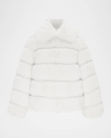 Theia Fox Faux Fur Jacket