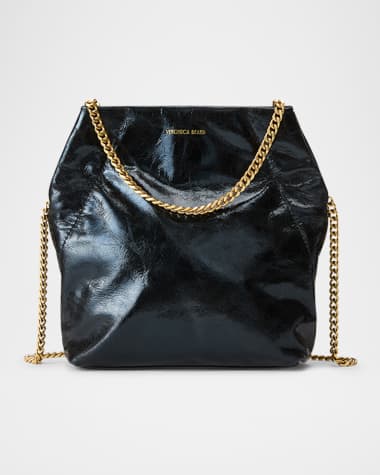 Veronica Beard Slouch Small Leather Shoulder Bag