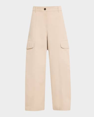 Max Mara Rosatea Wide-Leg Cargo Pants