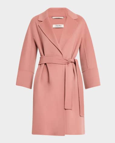 Max Mara Arona Belted Wool Wrap Coat