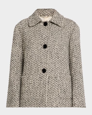 Max Mara Pier Tweed-Knit Short Jacket