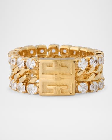 Givenchy 4G Crystal Statement Ring