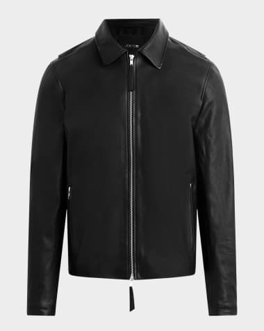 Joe's Jeans Men's Leather Moto Jacket