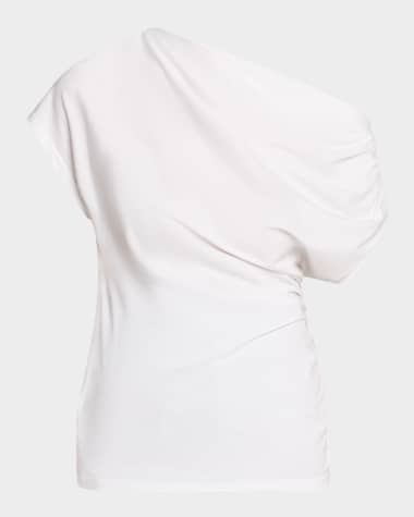 A.L.C. Alice Draped One-Shoulder Tee