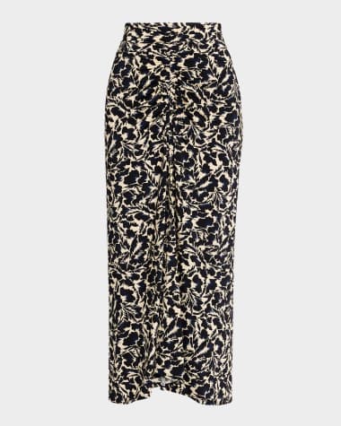 A.L.C. Aurelie Printed Midi Skirt