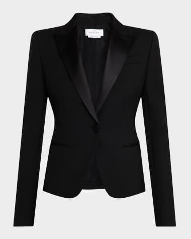 McQueen Single-Breasted Tuxedo Jacket