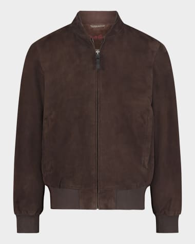 Robert Graham Men's Tylen Suede Bomber Jacket