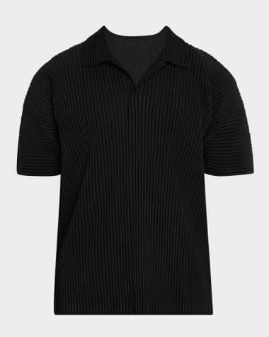 Homme Plisse Issey Miyake Men's Pleated Polo Shirt