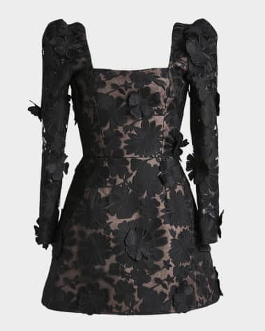 HELSI Ellen Embroidered Lace-Up Mini Dress