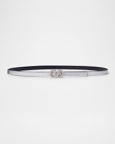 Valentino Garavani VLOGO Signature Reversible Leather Belt