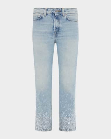 7 for all mankind Logan Embellished Stovepipe Jeans