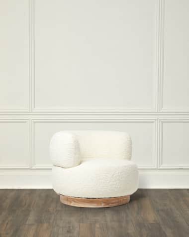 Interlude Home Vale Boucle Lounge Chair