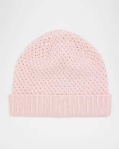 Portolano Cashmere Waffle Knit Beanie