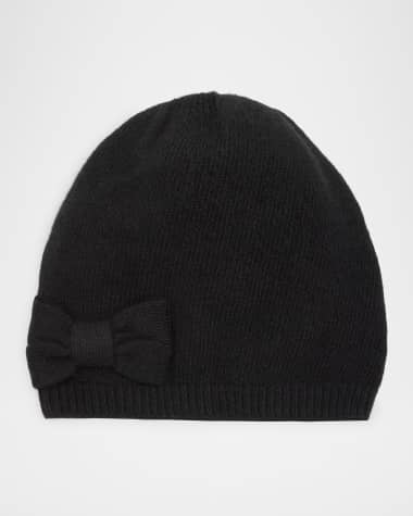 Portolano Cashmere Beanie W/ Bow