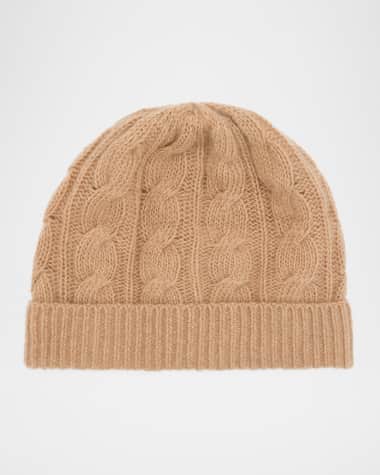 Portolano Cable Knit Cashmere Beanie