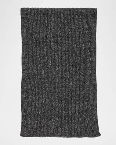 Portolano Tweed Ribbed Cashmere Scarf