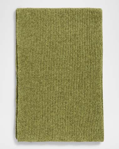 Portolano Tweed Ribbed Cashmere Scarf