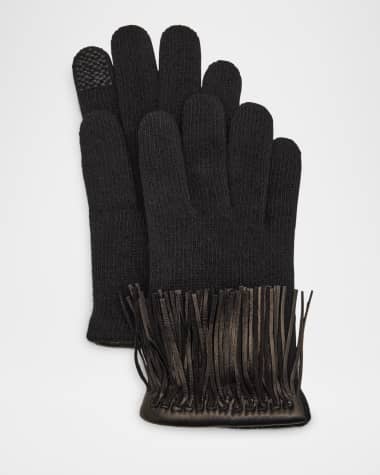 Portolano Fringe Cashmere Gloves