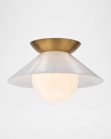 Lucas + McKearn Saucer 14" Flush Mount