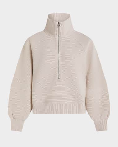 Varley Milano Half-Zip Ribbed Sweatshirt