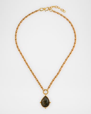 Sylvia Toledano Labradorite Drop Necklace