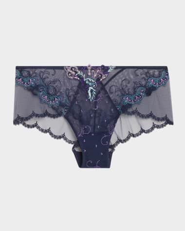 Lise Charmel Deesse Desirs Embroidered Tulle Boyshorts