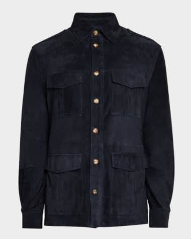 Brunello Cucinelli Men's Suede Field Jacket