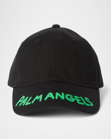 Palm Angels Kid's Logo-Print Baseball Cap
