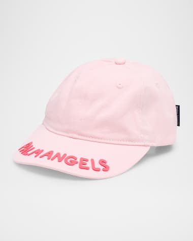 Palm Angels Girl's Logo Embroidered Baseball Cap, Size S-M