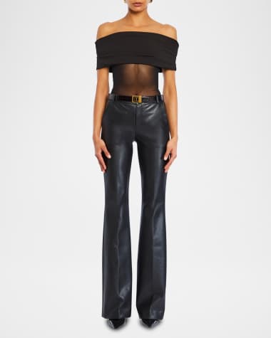 SER.O.YA Ronja Faux Leather Trousers