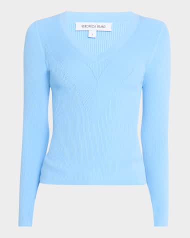 Veronica Beard Callie V-Neck Sweater