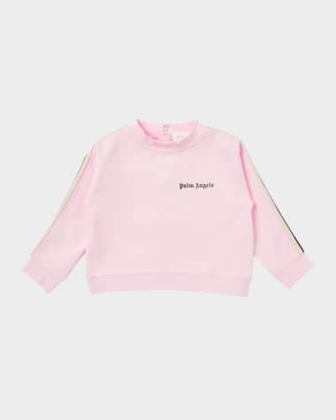 Palm Angels Girl's Logo-Print Track Sweatshirt, Size 3M-3