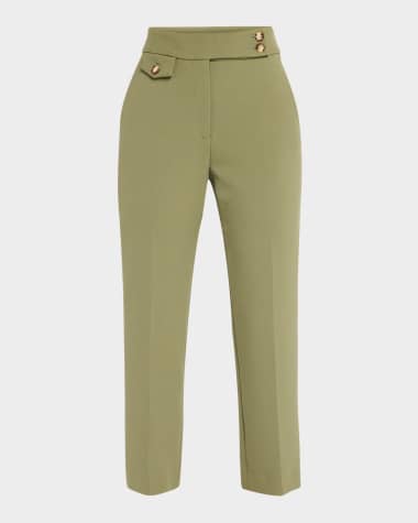 Veronica Beard Renzo Straight Crop Pants